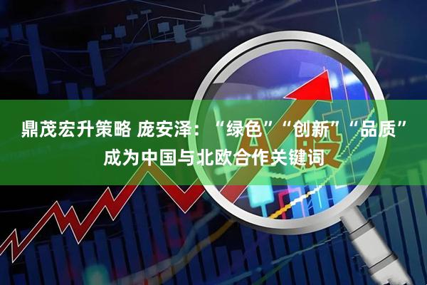 鼎茂宏升策略 庞安泽：“绿色”“创新”“品质”成为中国与北欧合作关键词